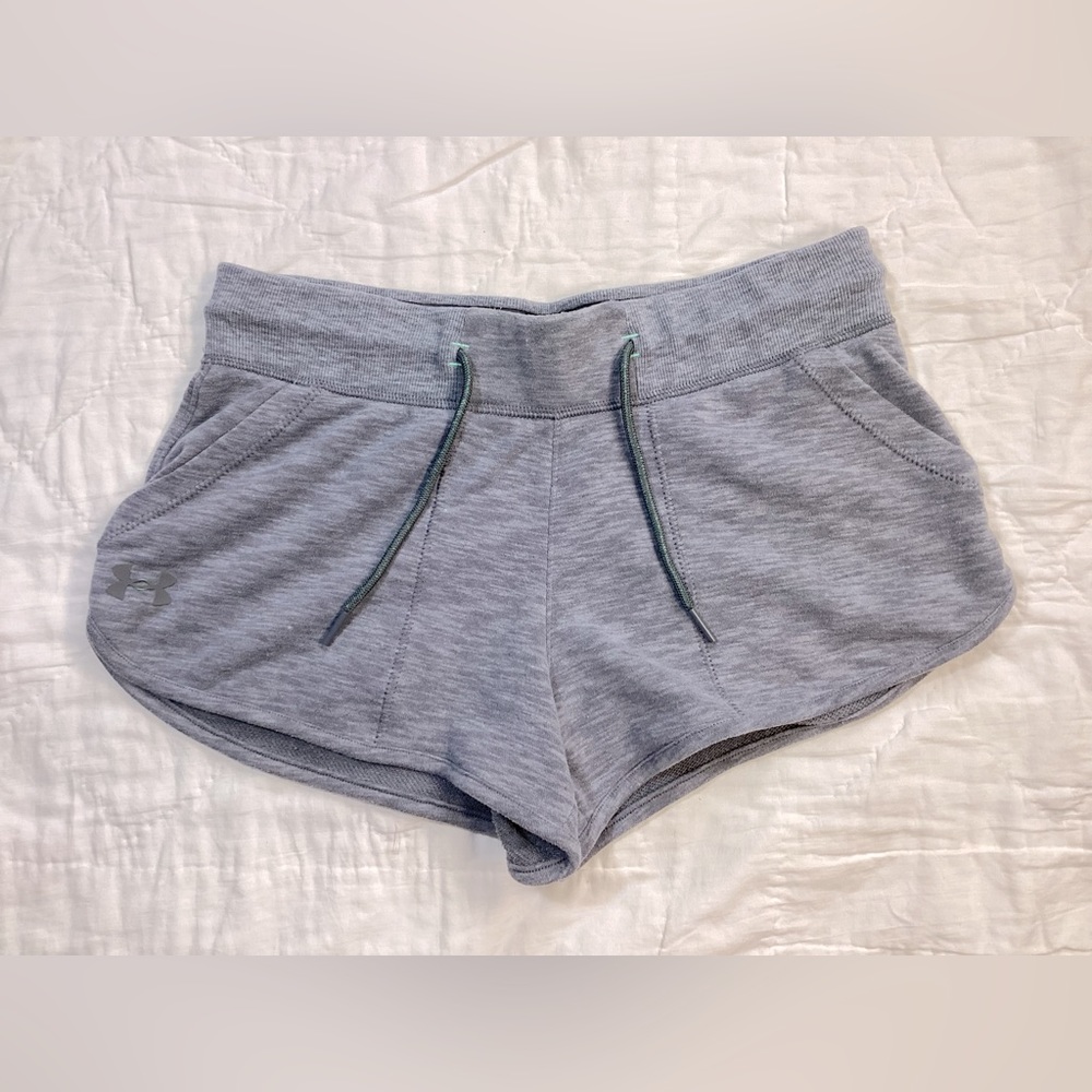 Women’s Under Armour Ocean Shoreline Terry Shorts Gray Small